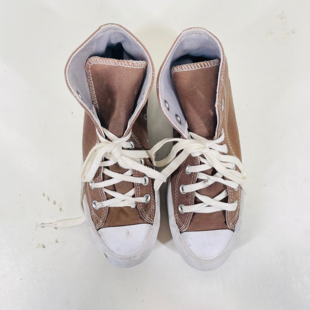 Converse Chuck Taylor All Star Lugged Brown High Top Sneakers 565902C Womens 8 - Picture 3 of 8